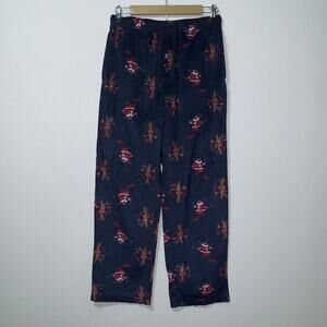 Sleepwear blue Santa Pajama Pants men’s Size Small